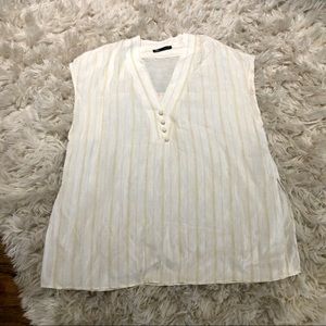 Zara V-neck Striped Tunic